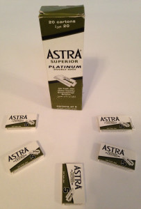 An image showing packs of astra blades