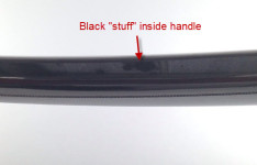 Black Stuff inside the SR1 handle.